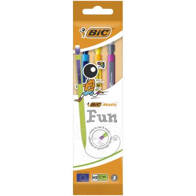 Opakowanie Ołówek z gumką HB BIC Matic Fun Pouch 3szt