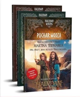 Okładka książki Pakiet filmowy Halvdan Wiking. Puchar wodza, Grób obcego, Wilcze serce.