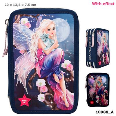 Opakowanie Piórnik potrójny z wyposażeniem i podświetleniem LED Fatasy Model 10988A