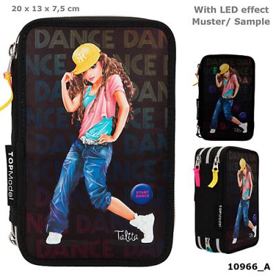 Opakowanie Piórnik potrójny z wyposażeniem z podświetleniem LED TOPModel 10966A