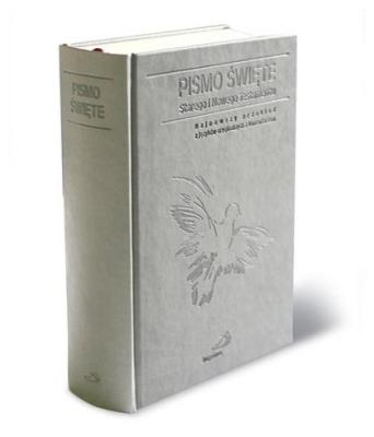 Okładka książki Pismo Święte ST i NT kolor szary