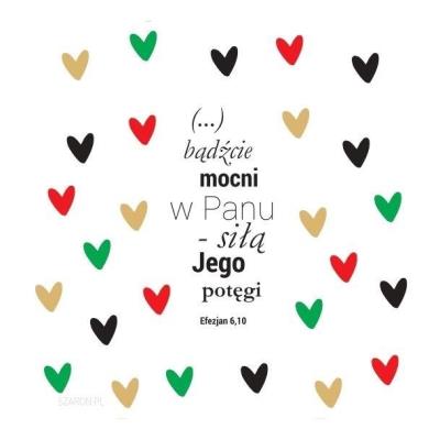 Opakowanie Podstawka korkowa - bądźcie mocni w Panu