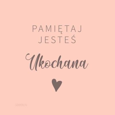 Opakowanie Podstawka korkowa - Pamiętaj jesteś ukochana