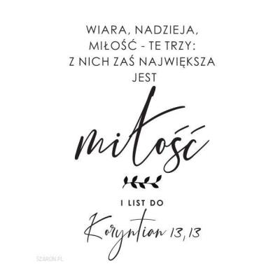 Opakowanie Podstawka korkowa - Wiara nadzieja miłość