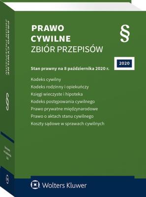 Prawo cywilne Zbiór przepisów w.54/2020. Autor: Opracowanie zbiorowe. SmakLiter.pl Okładka książki Prawo cywilne Zbiór przepisów w.54/2020