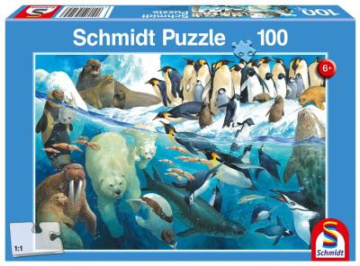 Opakowanie Puzzle 100 Zwierzęta rejonów polarnych G3
