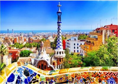 Opakowanie Puzzle 1000 Barcelona,Park Gaudiego