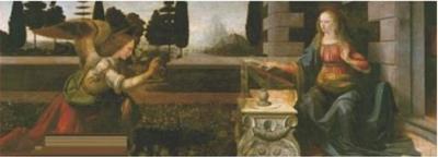 Opakowanie Puzzle 1000 Da Vinci, Zwiastowanie