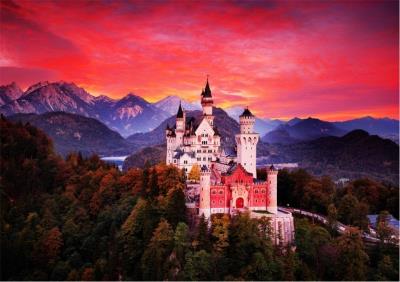 Opakowanie Puzzle 1000 Zamek Neuschwanstein z zachodem słońca