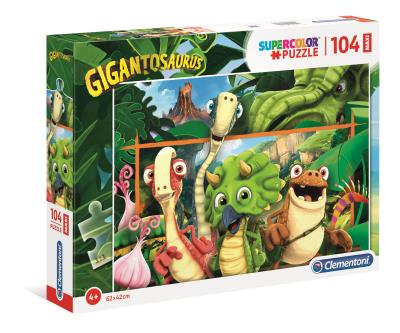 Opakowanie Puzzle 104 Maxi Super Kolor Gigantosaurus