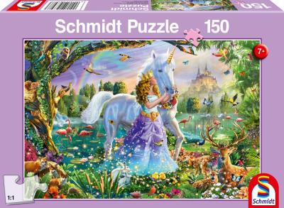 Puzzle 150 Księżniczka jednorożec i zamek G3. Wydawca: G3. SmakLiter.pl Opakowanie Puzzle 150 Księżniczka jednorożec i zamek G3