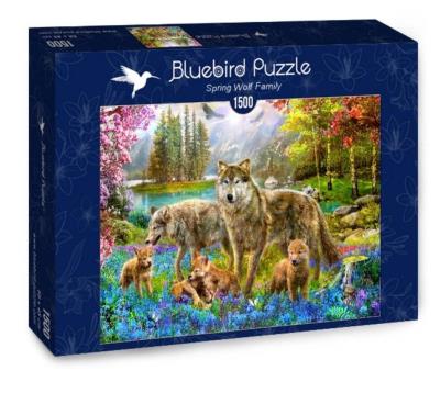 Opakowanie Puzzle 1500 Rodzina wilków