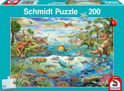 Opakowanie Puzzle 200 Świat dinozaurów G3