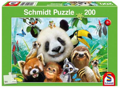 Puzzle 200 Wesołe zwierzaki G3. Wydawca: Schmidt. SmakLiter.pl Opakowanie Puzzle 200 Wesołe zwierzaki G3