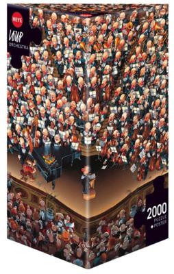 Opakowanie Puzzle 2000 Szalona orkiestra, Loup Puzzle+plakat