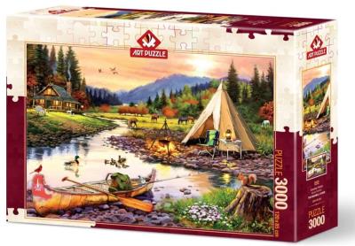 Opakowanie Puzzle 3000 Biwak z przyjaciółmi