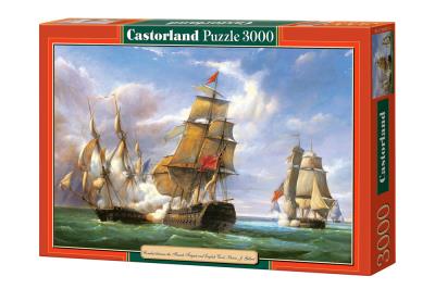 Okładka książki Puzzle 3000 Żaglowce na morzu CASTOR