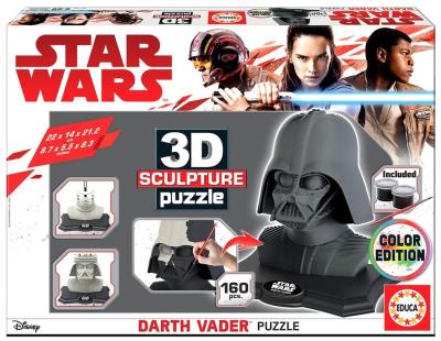 Opakowanie Puzzle 3D 160 Darth Vader (rzeźba do pomalowania)