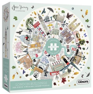 Opakowanie Puzzle 500 Londyńskie budynki (okrągłe) G3