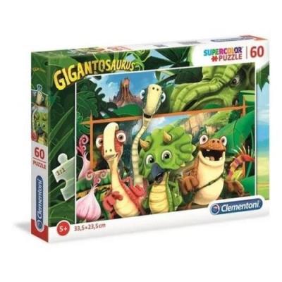 Puzzle 60 Super kolor Gigantosaurus. Wydawca: Clementoni. SmakLiter.pl Opakowanie Puzzle 60 Super kolor Gigantosaurus