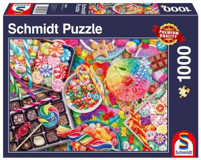 Puzzle PQ 1000 Słodycze G3. Wydawca: Schmidt. SmakLiter.pl Opakowanie Puzzle PQ 1000 Słodycze G3