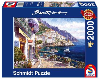 Puzzle PQ 2000 Sam Park Popołudnie w Amalfi G3. Wydawca: Schmidt. SmakLiter.pl Opakowanie Puzzle PQ 2000 Sam Park Popołudnie w Amalfi G3