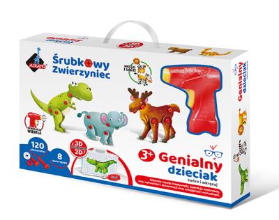 Opakowanie Śrubkowy zwierzyniec Mozaika 3D