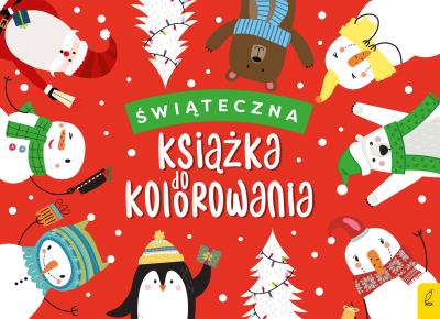 Okładka książki Świąteczna książka do kolorowania