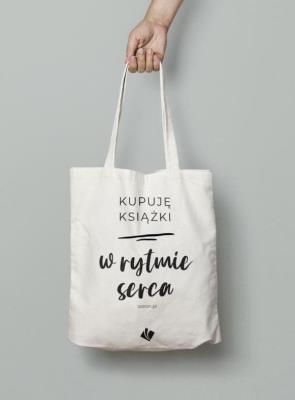 Opakowanie Torba bawełniana eco - Książki w rytmie serca