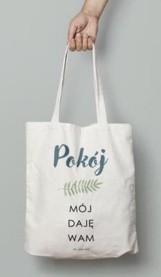 Opakowanie Torba bawełniana eco - Pokój mój daję wam