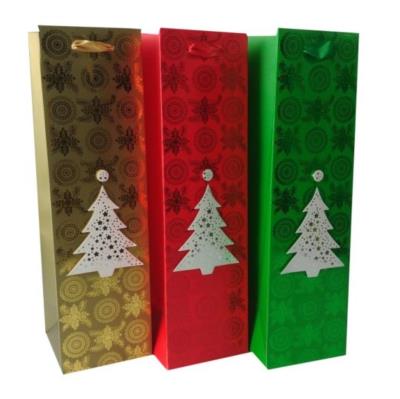 Opakowanie Torebka Świąteczna pionowa Butelka mix