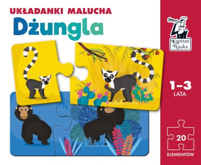 Okładka książki Układanki malucha Dżungla Kapitan Nauka