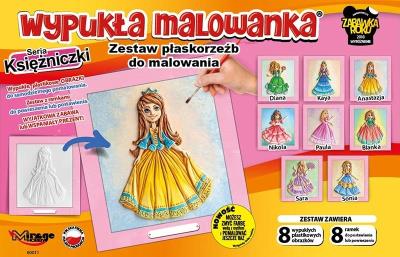Opakowanie Wypukła malowanka - Księżniczki Zestaw 8 wzorów