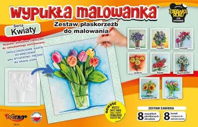 Opakowanie Wypukła malowanka - Kwiaty Zestaw 8 wzorów