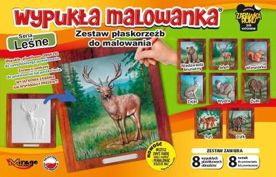Opakowanie Wypukła malowanka - Zwierzęta lasu Zestaw 8 wzorów