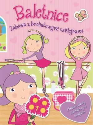 Okładka książki Zabawa z brokatowymi naklejkami - Baletnice