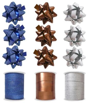 Opakowanie Zestaw do pakowania mix kolorów rozetki + wstążki
