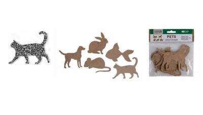 Opakowanie Zestaw kształtów tekturowych Pets 5szt HAPPY COLOR