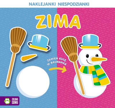 Okładka książki Zima. Naklejanki niespodzianki