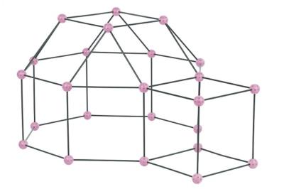 Opakowanie Zwariowany namiot szaro-różowy