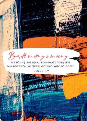 Opakowanie A Kartka składana - Bądź mężny i mocny ST