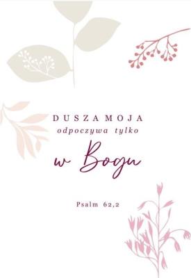 Opakowanie A Kartka składana - Dusza moja odpoczywa ST