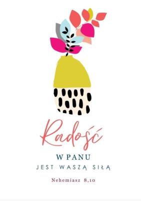 Opakowanie A Kartka składana - Radość w Panu ST