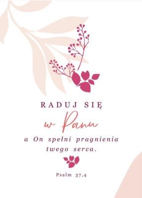 Opakowanie A Kartka Składana - Raduj się w Panu ST