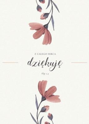 Opakowanie A Kartka składana - Z całego serca dziekuję