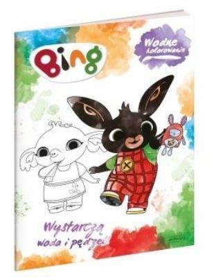 Bing. Wodne kolorowanie. Autor: Anna Czerepaniak. SmakLiter.pl Okładka książki Bing. Wodne kolorowanie
