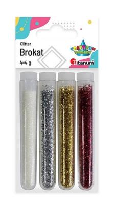 Opakowanie Brokat w fiolkach mix 4 kolory