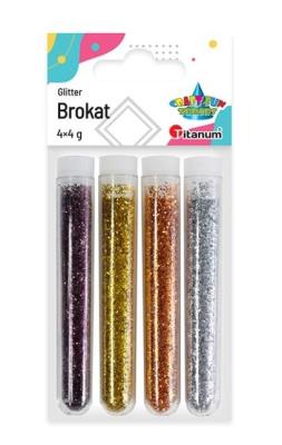 Opakowanie Brokat w fiolkach mix 4 kolory