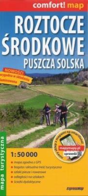 Comfort! map Roztocze Środkowe, Puszcza Solska. Autor:   Praca zbiorowa. SmakLiter.pl Okładka książki Comfort! map Roztocze Środkowe, Puszcza Solska