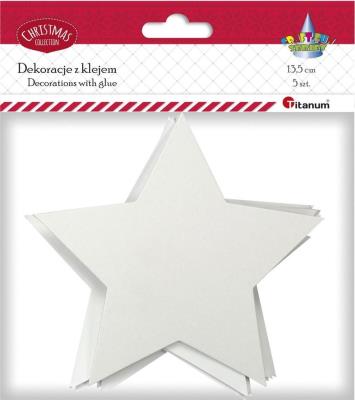 Opakowanie Dekoracje kartonowe z klejem Gwiazda 5szt